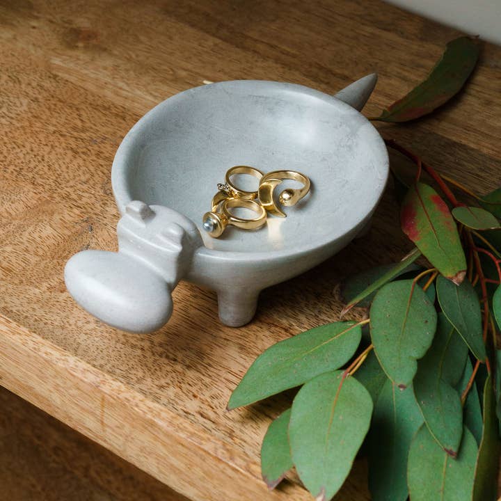 AARVEN – Prato/tigela decorativa por atacado – Pratos de hipopótamo entalhados à mão em pedra-sabão do Quênia4