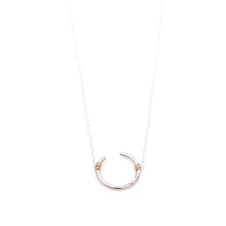 Trecy Bleich jewelry - Wholesale Pendant/Charm Necklace - Open Circle LARGE necklace