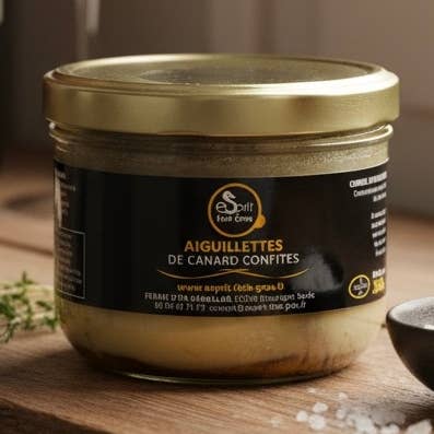 Aiguillettes de canard confites - 360 g pour la vente par Esprit Foie Gras