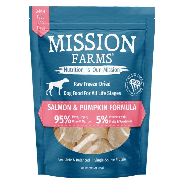 Wild Salmon & Pumpkin- 14oz for wholesale by Mission Farms