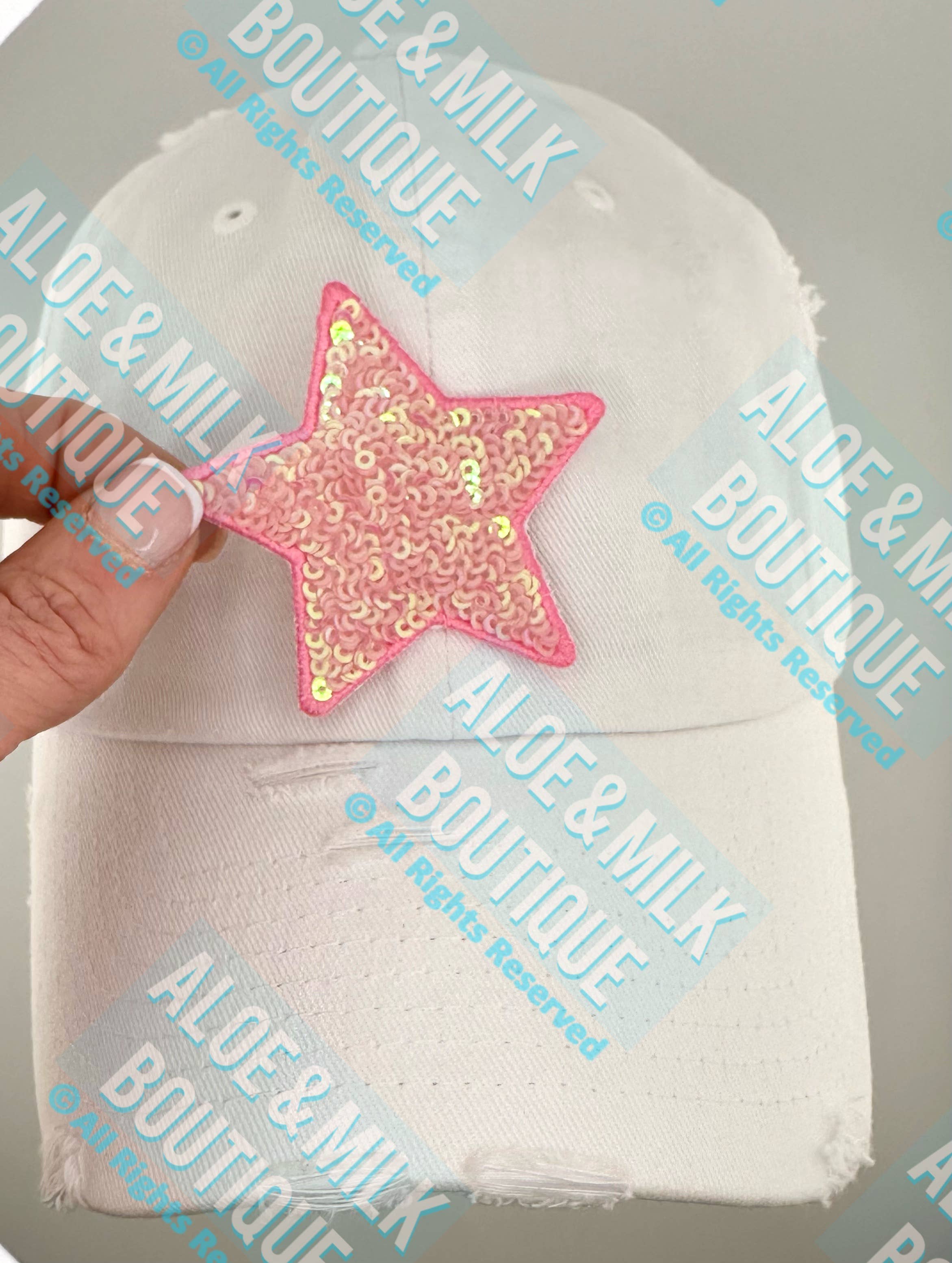 Aloe and Milk Boutique - Wholesale Patch - New Sequin Star Small, sequin star patch, cheer patch15