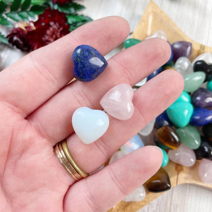 Ewelina Pas Jewelry - Wholesale Spiritual stone/crystal - MINI Gemstone Heart Pocket Stone12
