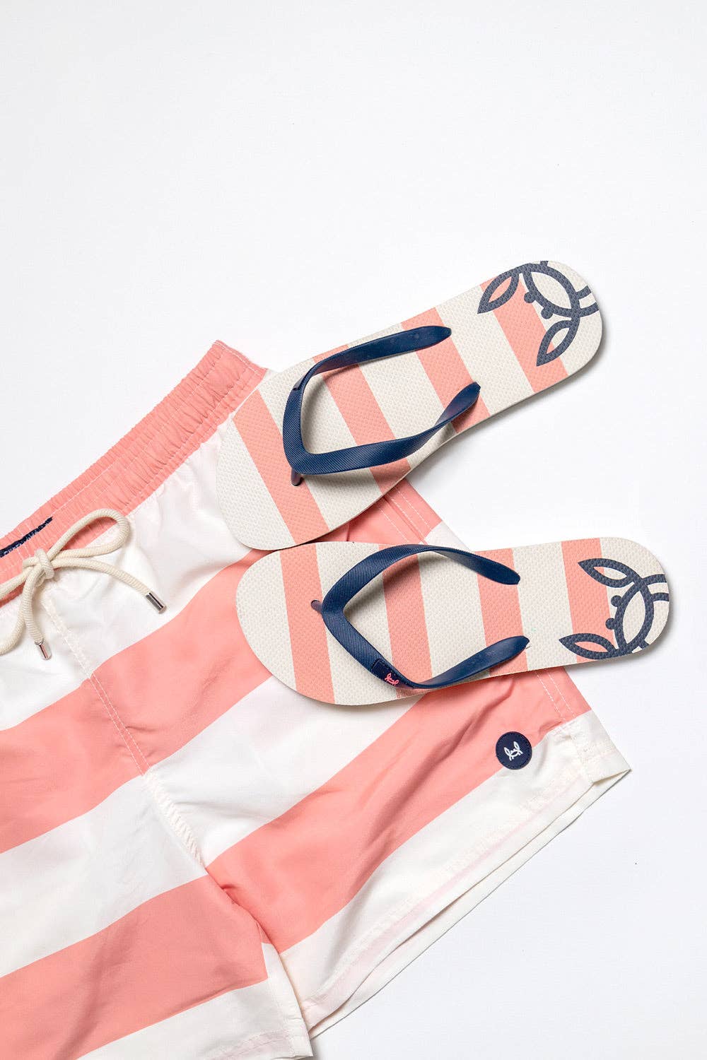 Custi Mikelo: Men's Clothing & Christmas Gifts - Wholesale Flip Flops - Unisex - Coral Stripe Flip-Flops4