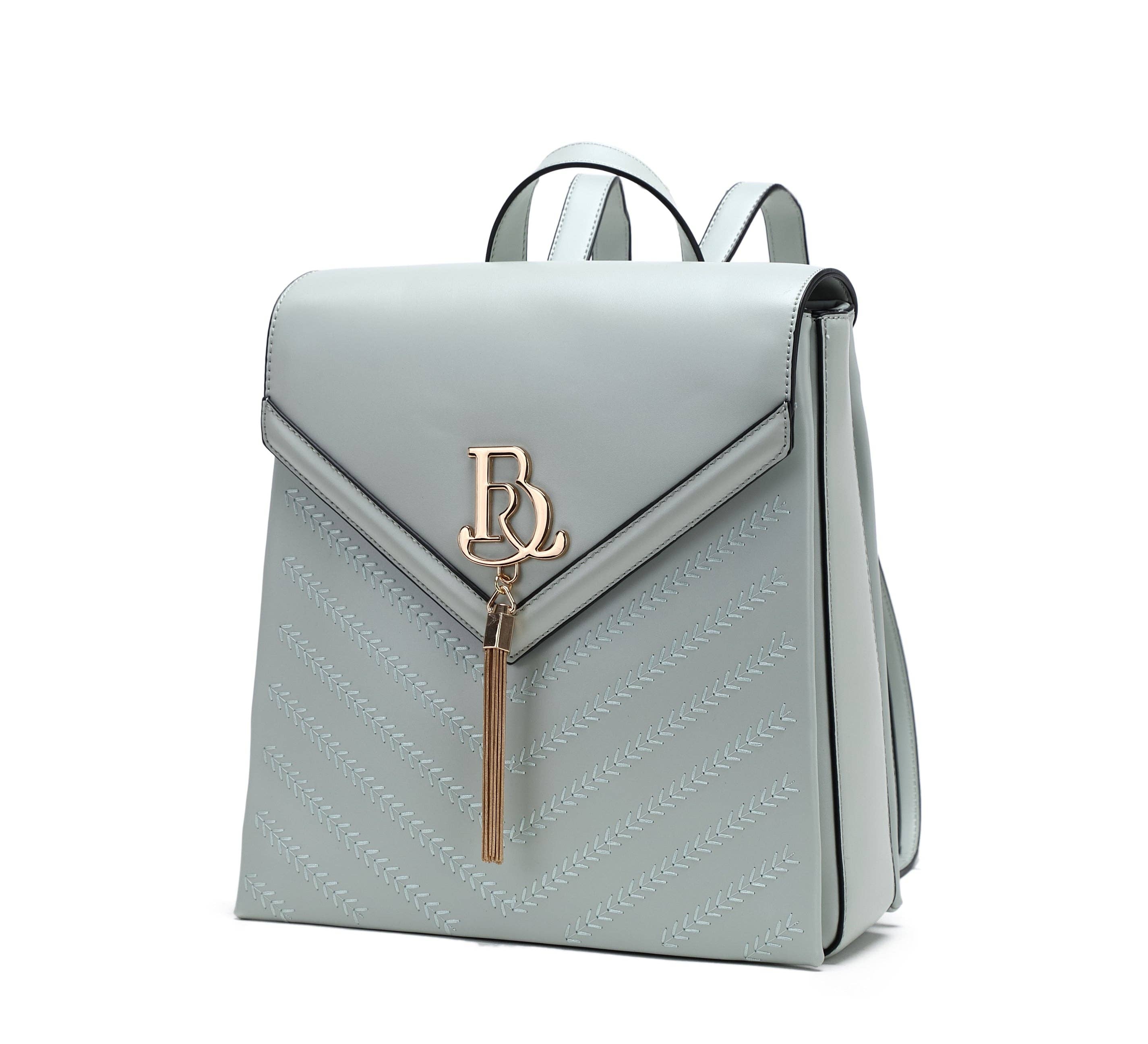 Brangio (Italy) Company Inc. - Wholesale Rugzak - Dames - Brangio Italië Elegante Chevron Vegan Leren Rugzak2