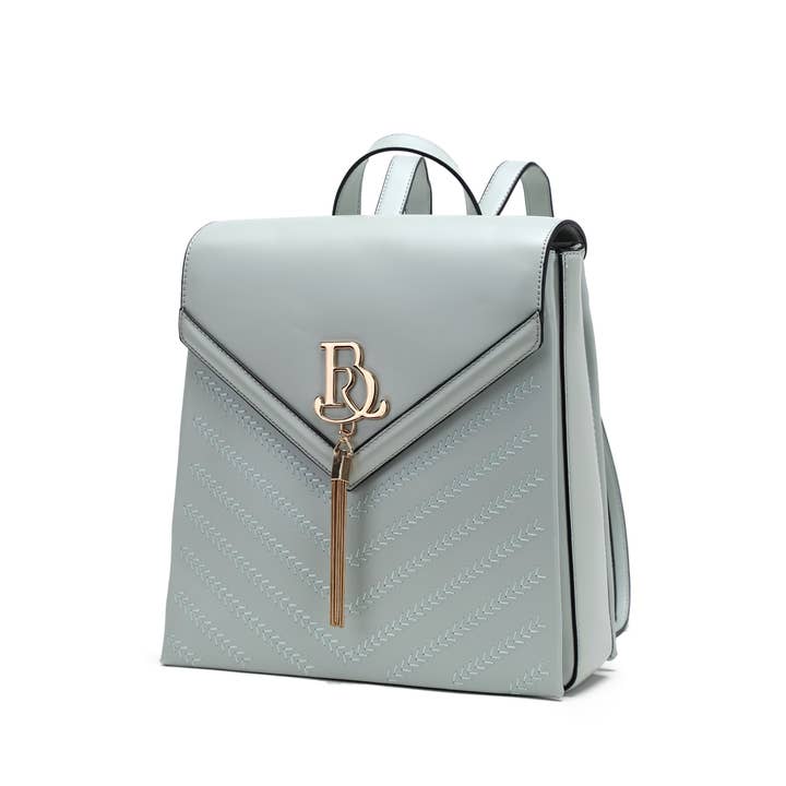 Brangio (Italy) Company Inc. - Wholesale Rugzak - Dames - Brangio Italië Elegante Chevron Vegan Leren Rugzak2