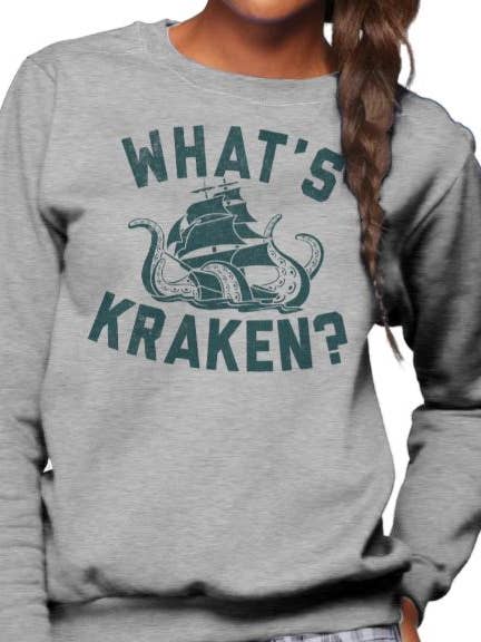 Sweat unisexe What's Kraken Sea Monster pour la vente par Boredwalk