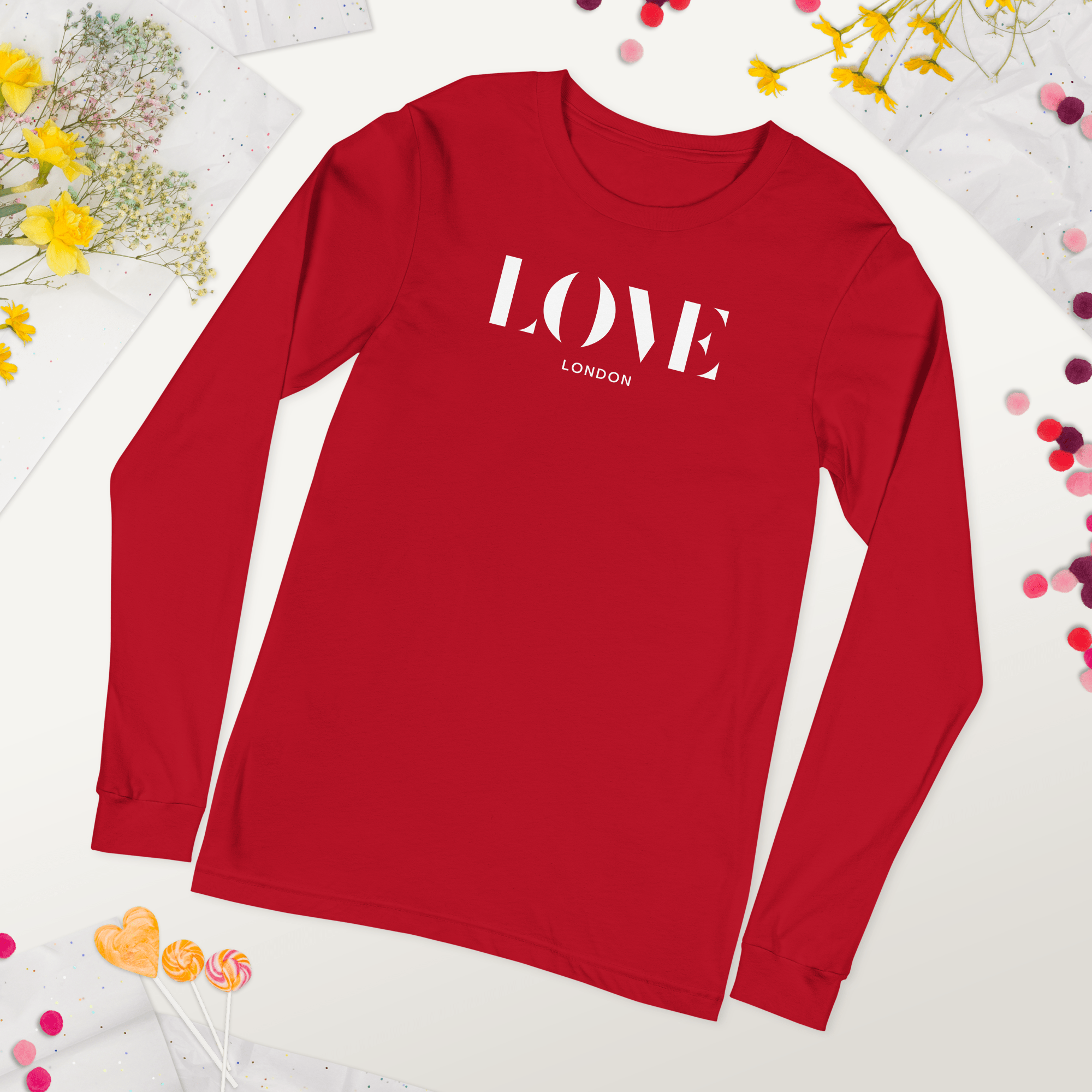 Jolly & Goode - Wholesale Screen Printed T-Shirt - Women's - Love London Long Sleeve Shirt0