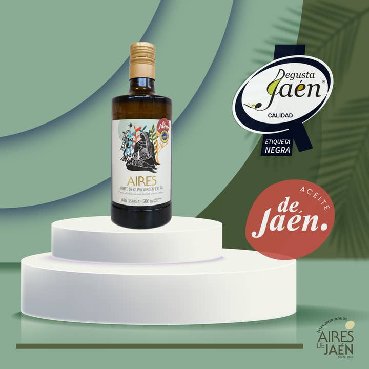 AIRES DE JAEN - Wholesale Olive oil - PACK 6x500ml EVOO Aires with Protected Geographical Indication5