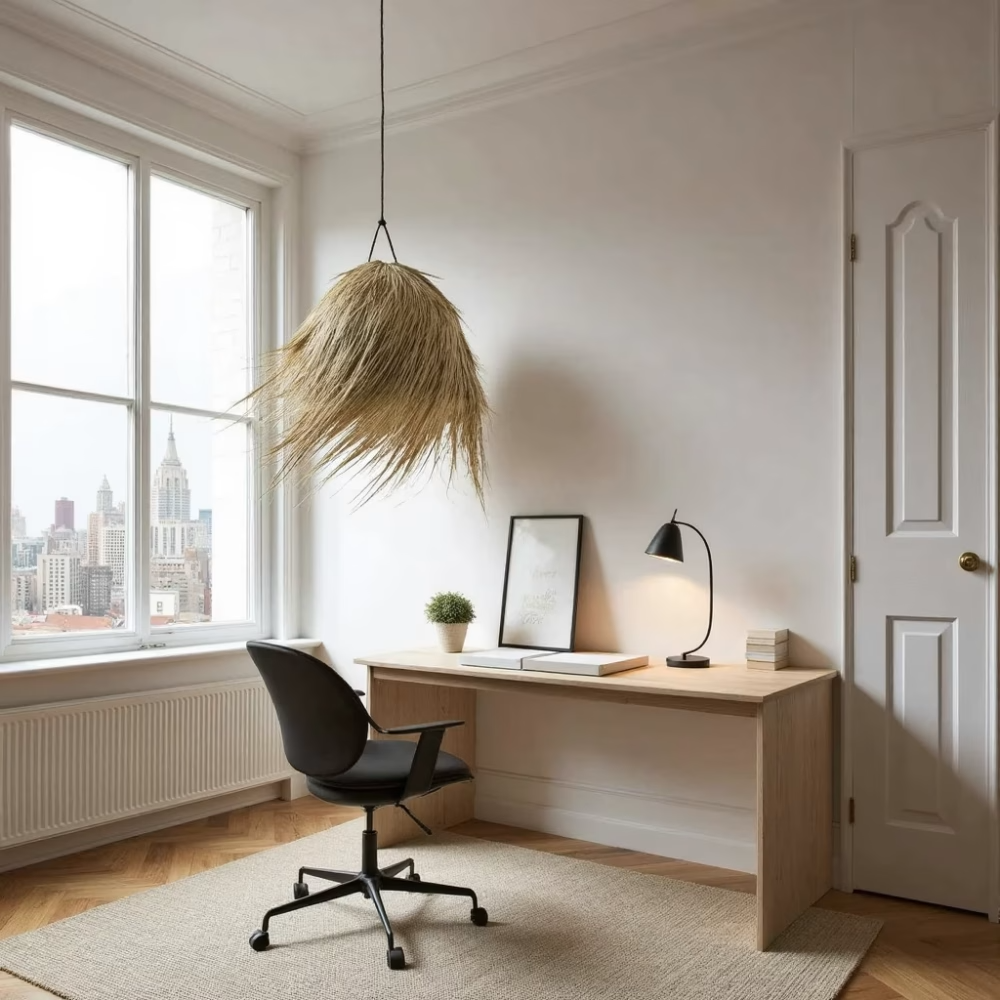 High crafty – wholesale Lampshade – Natural Palm Leaf Light Shade – Handwoven Moroccan Pendant 7