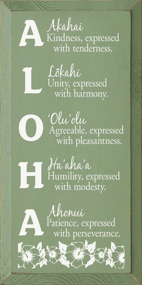 SAWDUST CITY – wholesale Skylt – Aloha mening trä tecken5