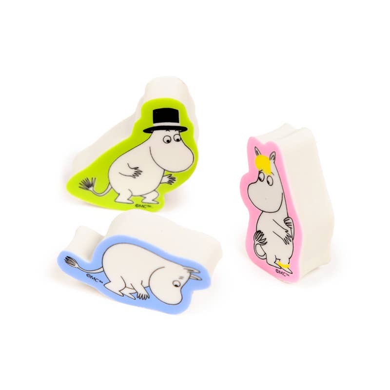 Puckator EU - Wholesale Eraser - Kids - Moomin Garden 3 Piece Eraser Set2