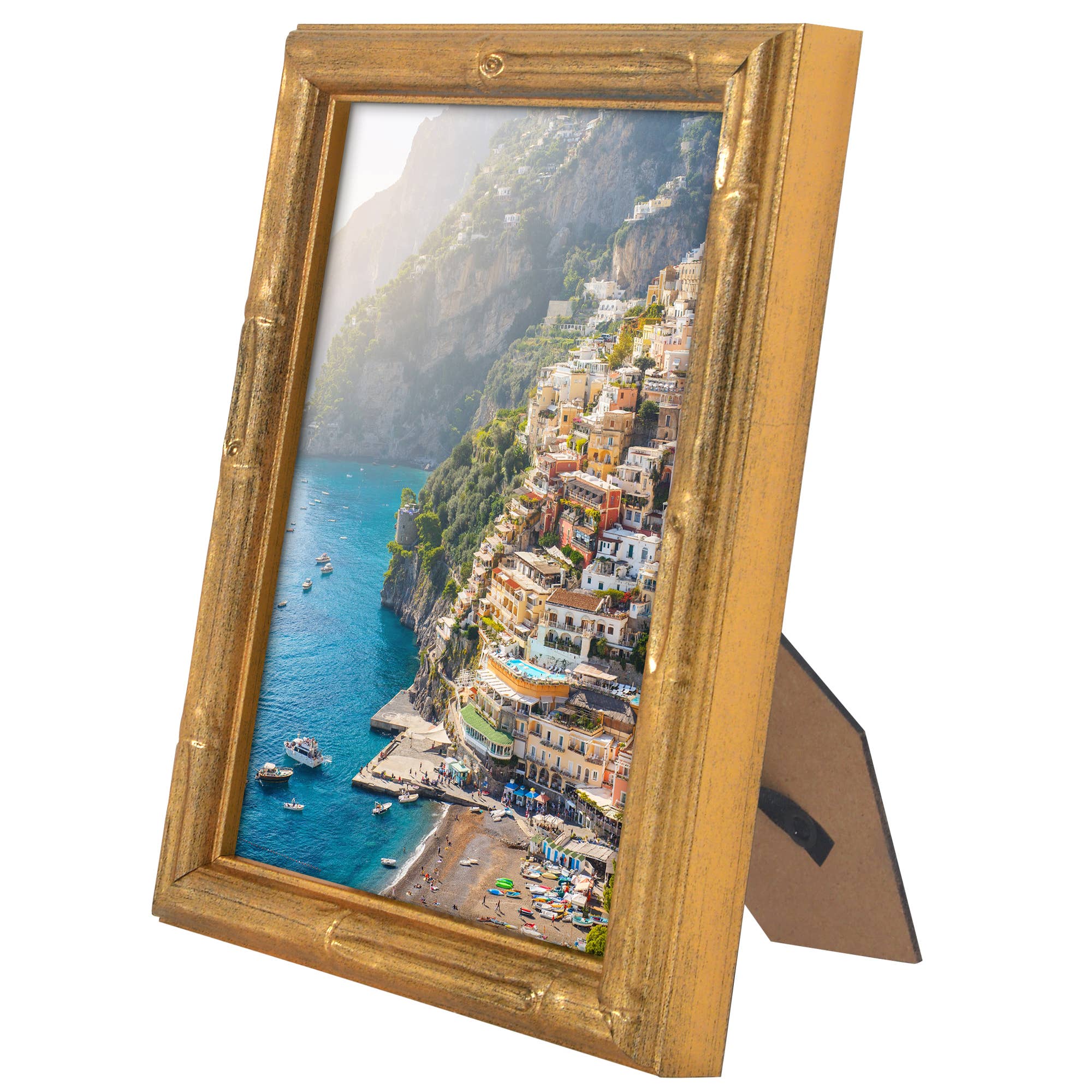 Americanflat Gold Bamboo Frame with Faux Bamboo Design for wholesale on Faire14