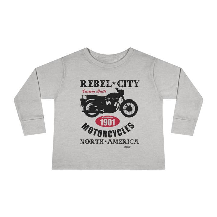 REBEL CITY - Camiseta de Manga Larga para Niños Pequeños para venta al por mayor de Ragtop Kids