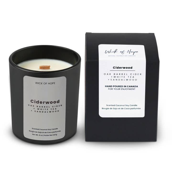 Ciderwood Candle | Oak Barrel Cider + Sandalwood for wholesale by Wick of Hope