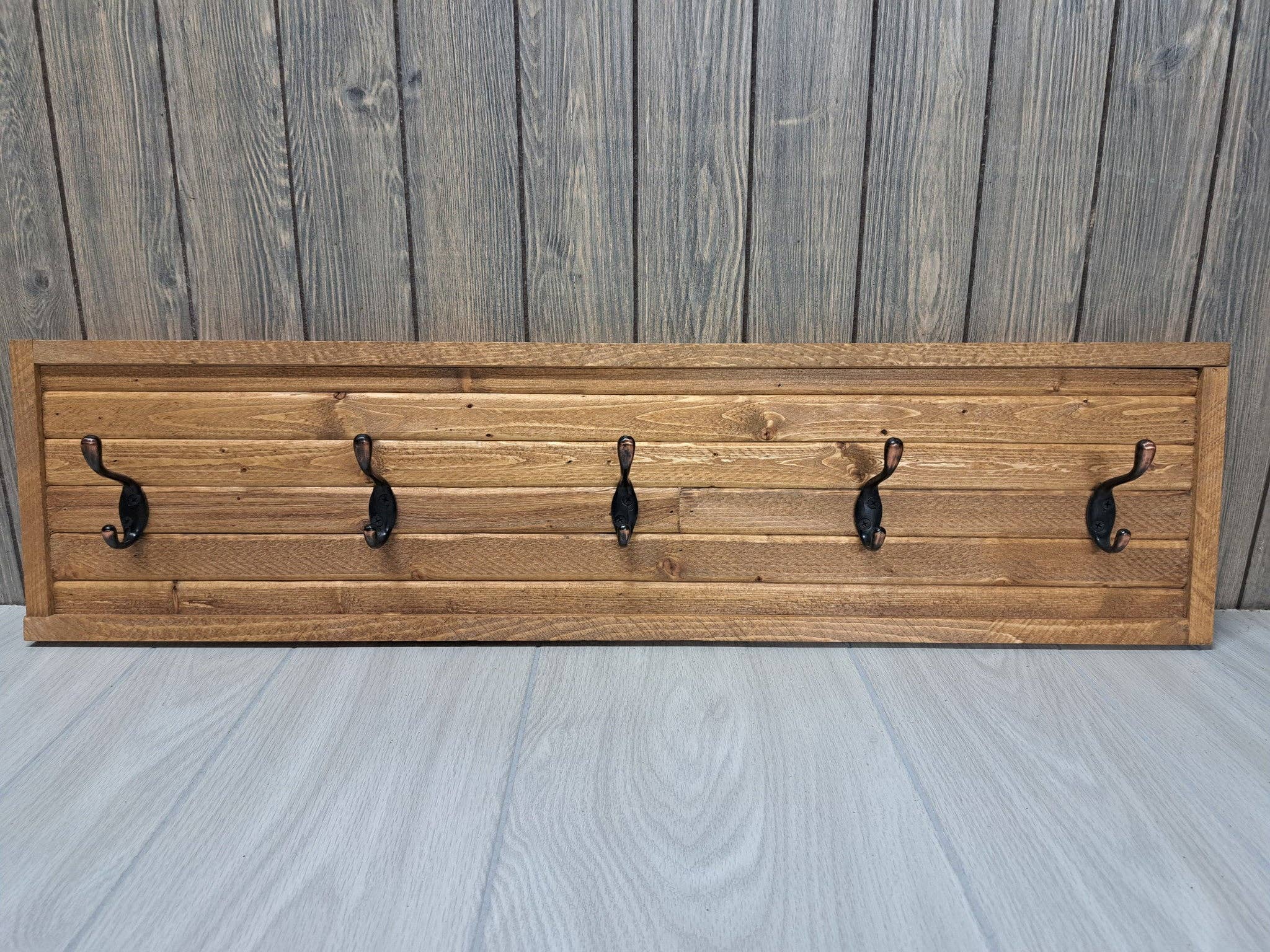 Rustic Brook Farm - Wholesale Coat Rack - Rustic Farmhouse Style Wooden Coat Rack - Light Pine1