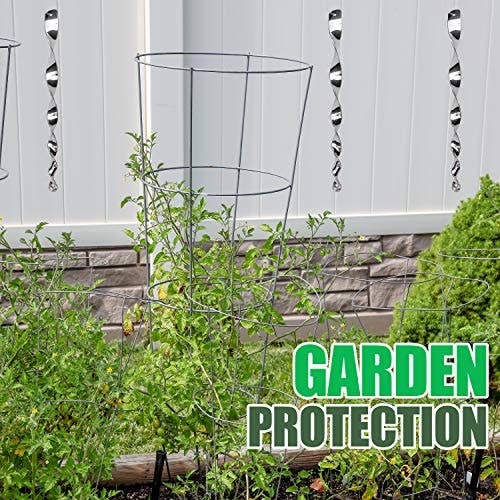 Tapix - Wholesale Bird Feeder - Bird Repellent Device Reflective Bird Diverters Hanging Spiral 11 inch 10 Pack3