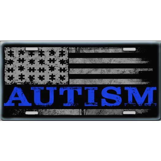 Autisme Flag nummerplade for engroshandel hos Make It Yours