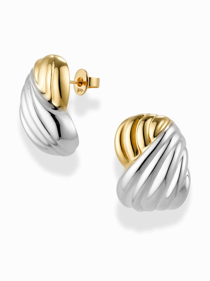 *SALE* Cleo Two-Toned Studs for wholesale by Mod + Jo