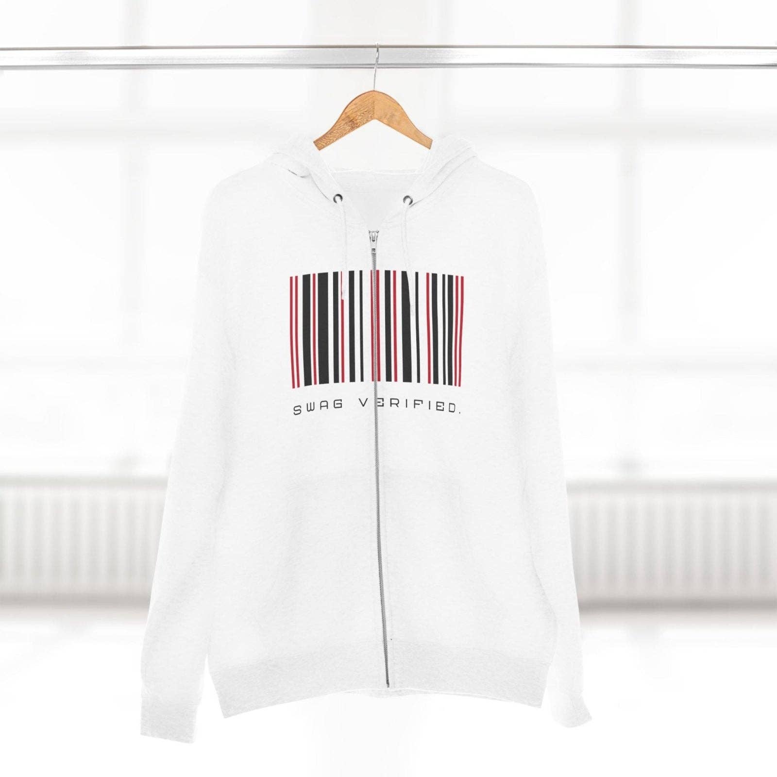 Ohhh So Swag - Wholesale Hoodie - Unisex - Swag Verified. Barcode Unisex Premium Full Zip Hoodie | US20