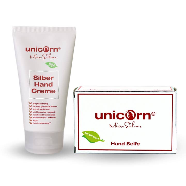 Kombi unicorn® micro silver hand soap & hand cream for wholesale by Spa Vivent