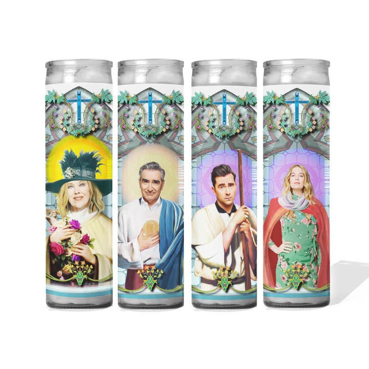 Calm Down Caren - Wholesale Votive Candle - Schitt's Creek Celebrity Prayer Candle Set of 4 - Moira, Joh