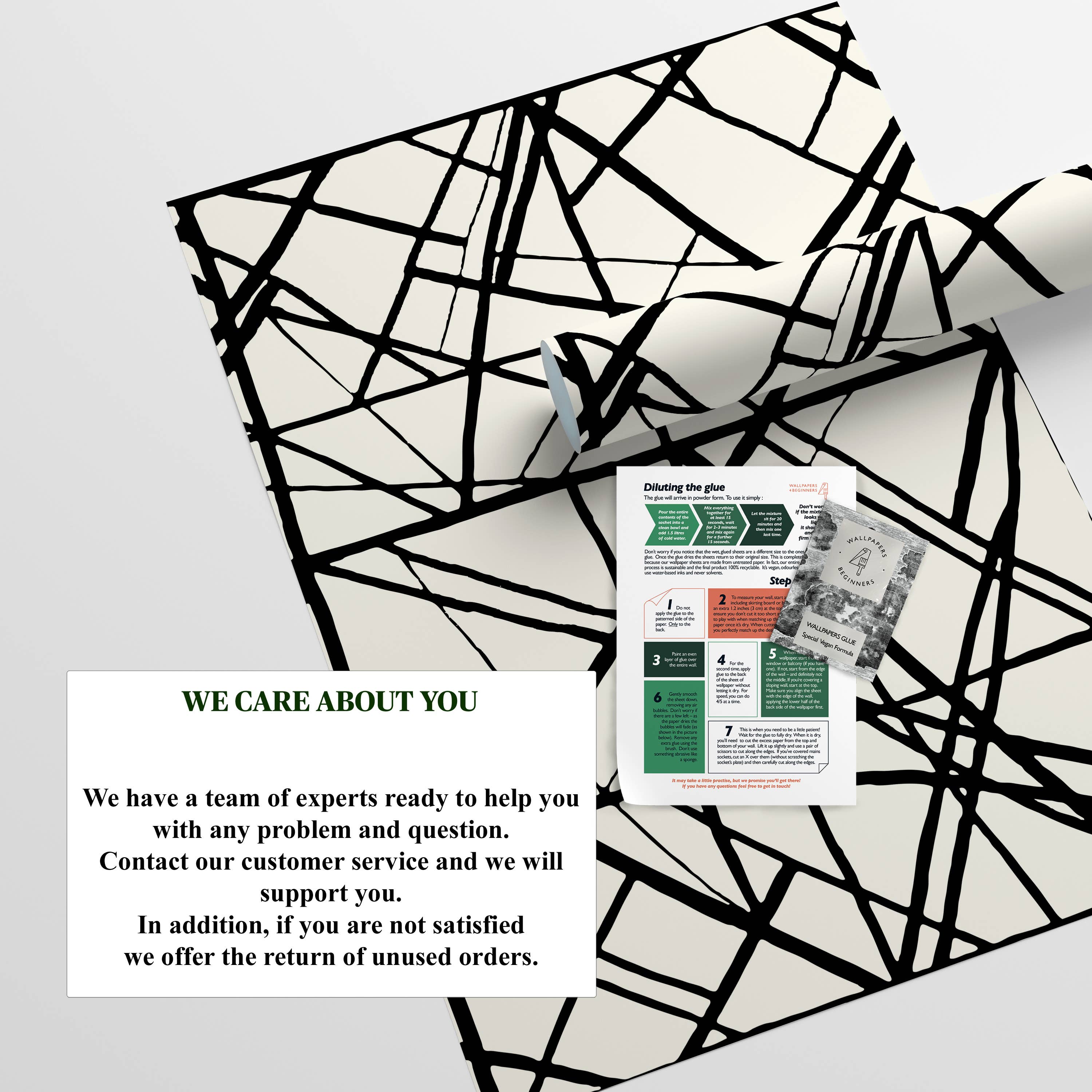 Wallpapers4Beginners – wholesale Wallpaper – Black White Lines Minimal Wallpaper with Stripes Modern6