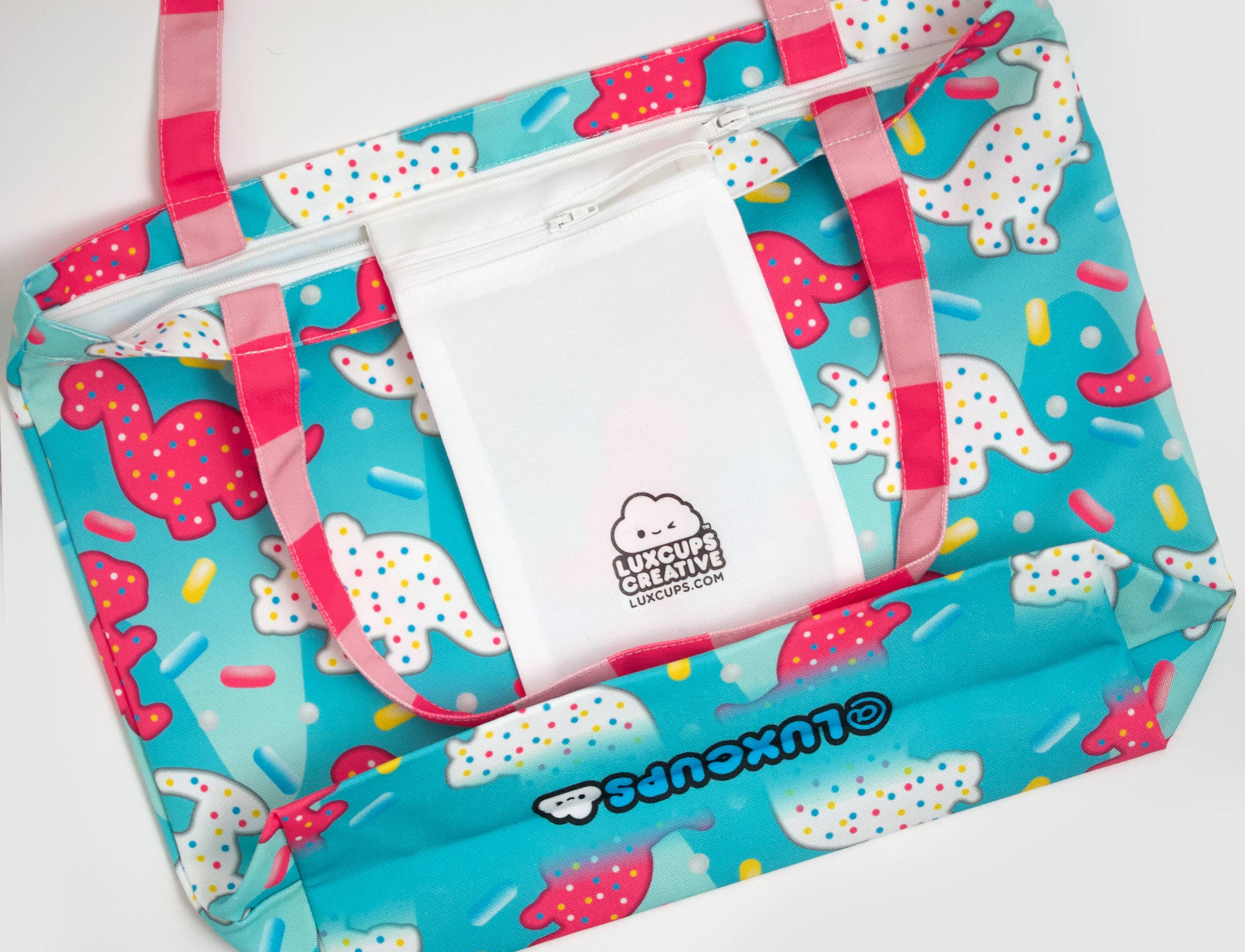 LuxCups Creative - Wholesale Tote Bag - Women's - Dino Cookie Tote Bag2