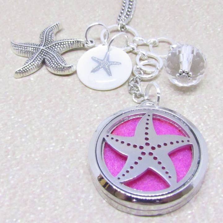 Starfish Rear View Mirror Car Charm Diffuser for wholesale by EarthlieTreasures