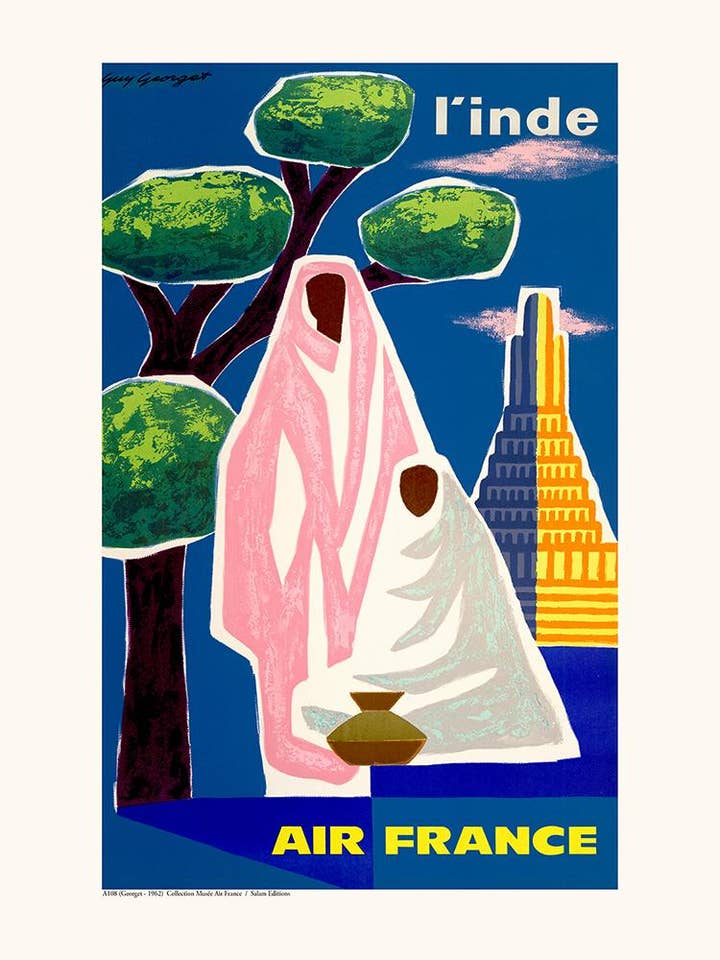 Air France / Inde Georget A108 pour la vente par Salam Editions