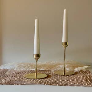 Brass Taper Candle Holder - The Monastery Store