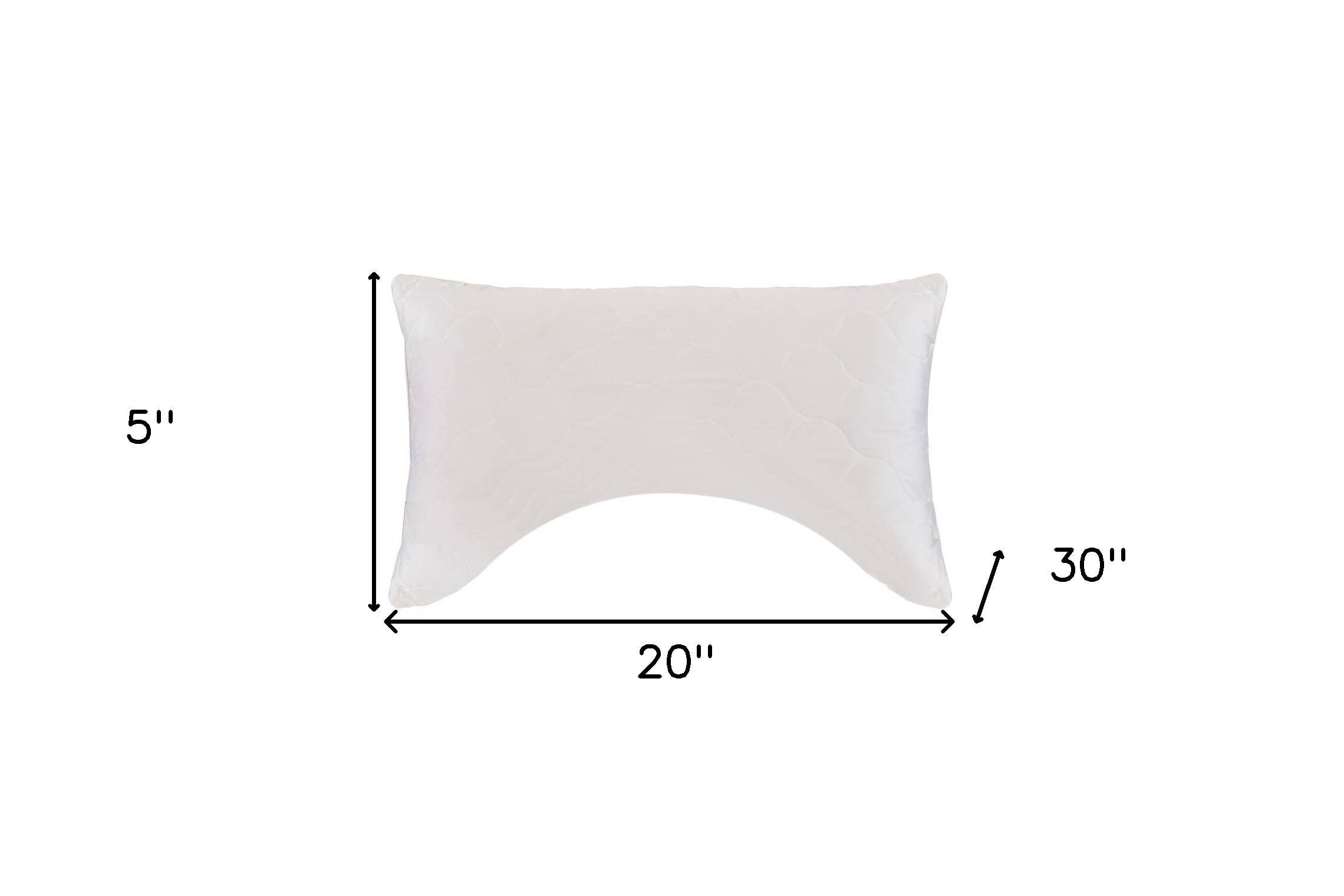HomeRoots - Wholesale Bedding Pillow - Cotton Latex Foam And Wool Hypoallergenic Ergonomic Queen Size Bed Pillow2