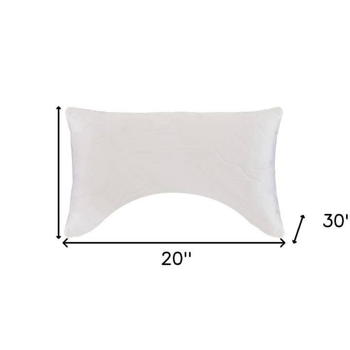 HomeRoots - Wholesale Bedding Pillow - Cotton Latex Foam And Wool Hypoallergenic Ergonomic Queen Size Bed Pillow2