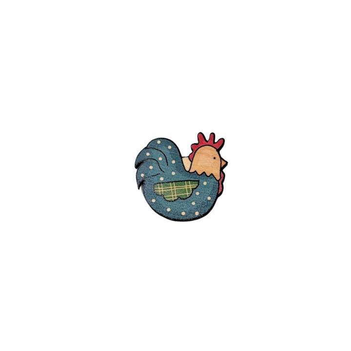 Driftless Studios - Wholesale Magnet - Summer Garden Roosters Magnet Set - Home Decor