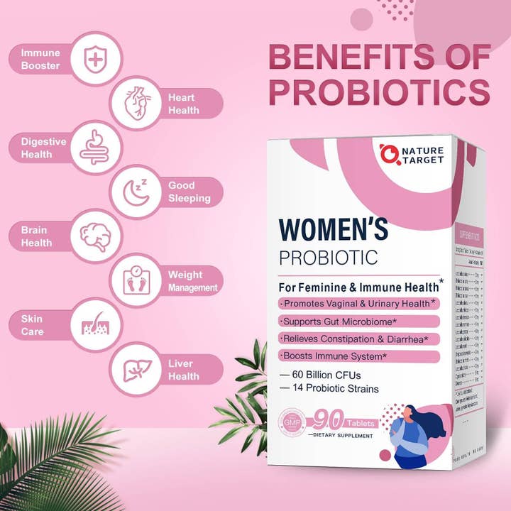 Nature Target - Wholesale Oral Supplement/Vitamin - NATURE TARGET Probiotics Tablet for Women 90 Tablets