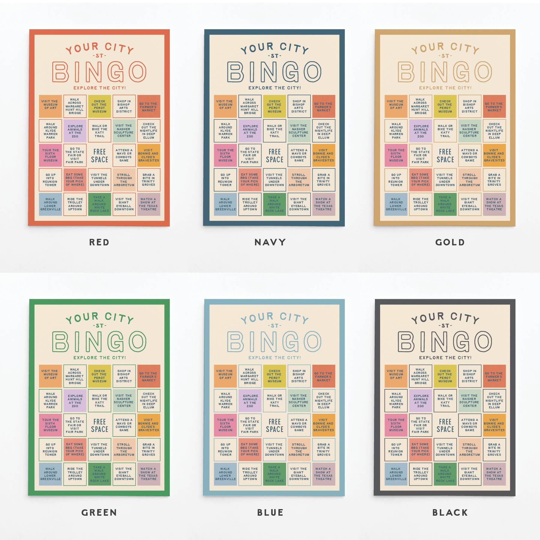 Easyhand Goods – formerly Onderkast - Wholesale Card Game - Custom City Explorer Bingo Card2