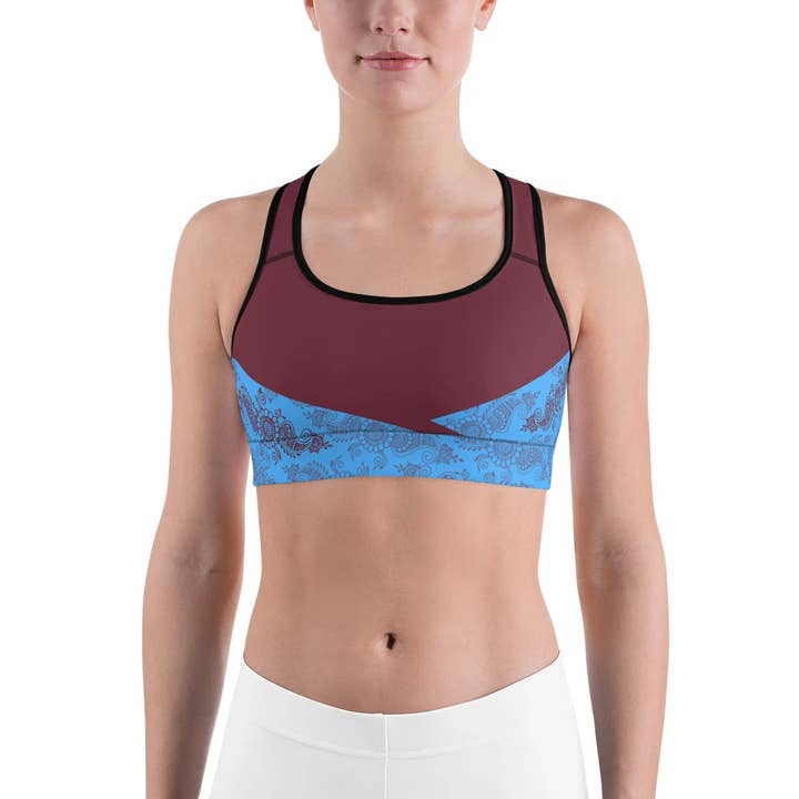 Drishti _ Reggiseno sportivo all'henné per la vendita all'ingrosso da parte di SuniaYoga