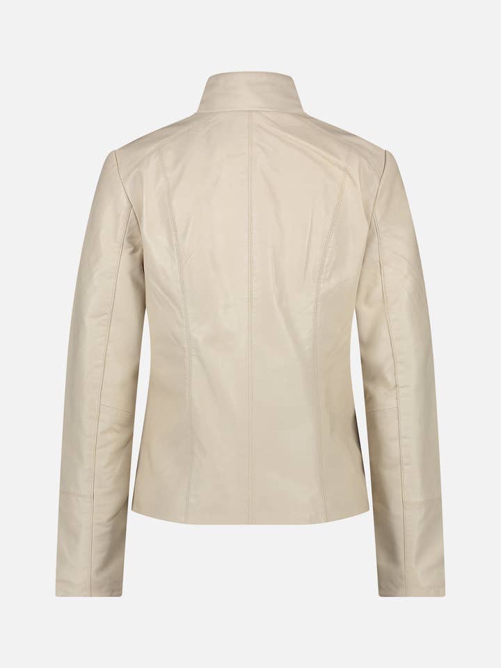 Amsterdam Heritage Leather Belts, Bags, Jackets & Apparel - Wholesale Leather Jacket - Women's - Chicago | Black and Creme Women's Leather Urban Jacket2