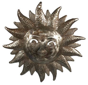 Tesoros Trading Company - Wholesale Wall Accent - Medium  Metal Sun, Haiti3