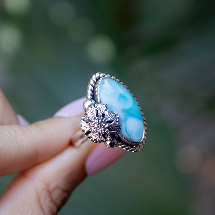 Ambra Jewels – Großhandel Cocktail-/Statement-Ring – Larimar-Ring, AR-73922
