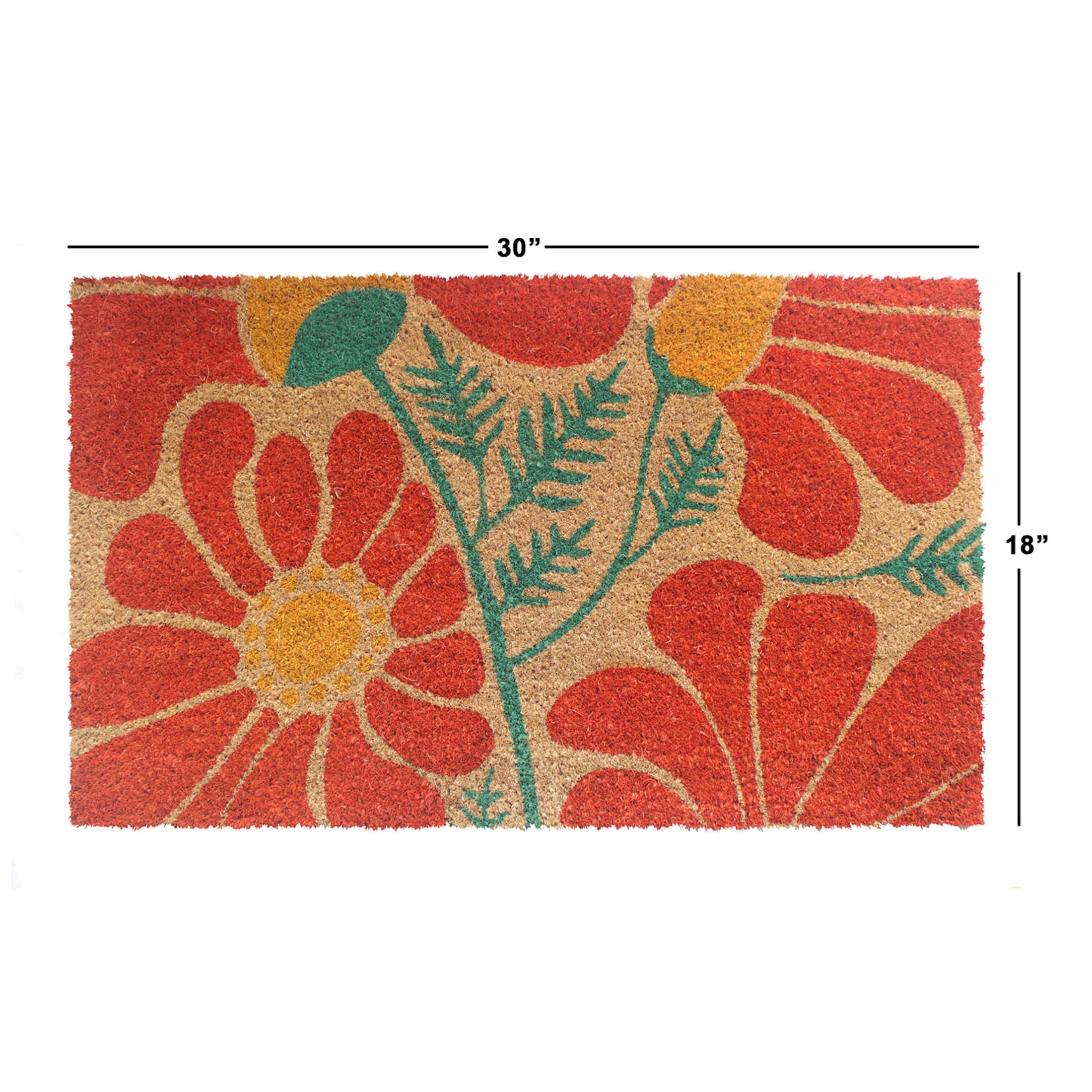 RugSmith – wholesale Door mat – Folk Flowers Doormat1