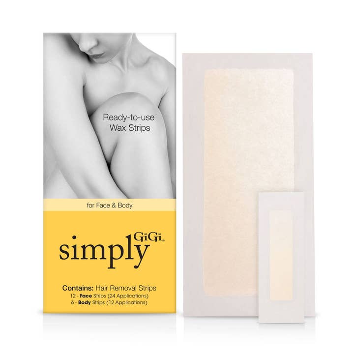 Bandes de cire prêtes à l'emploi Gigi pour visage et corps pour la vente par KT Supply