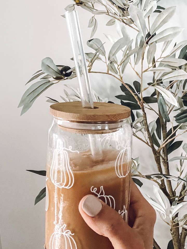 Pumpkin Glass Cup for wholesale by No. 6 Designs