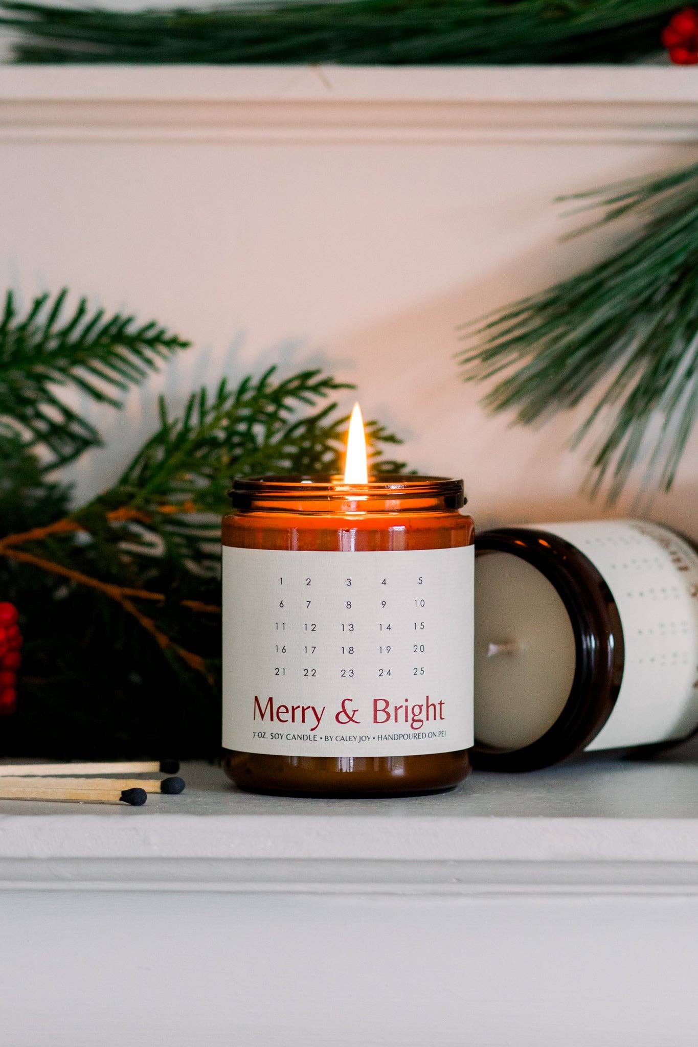 By Caley Joy – Großhandel Kerze im Glas / gefüllte Kerze – Adventskalenderkerze - 24 Tage Feiertagsglanz0