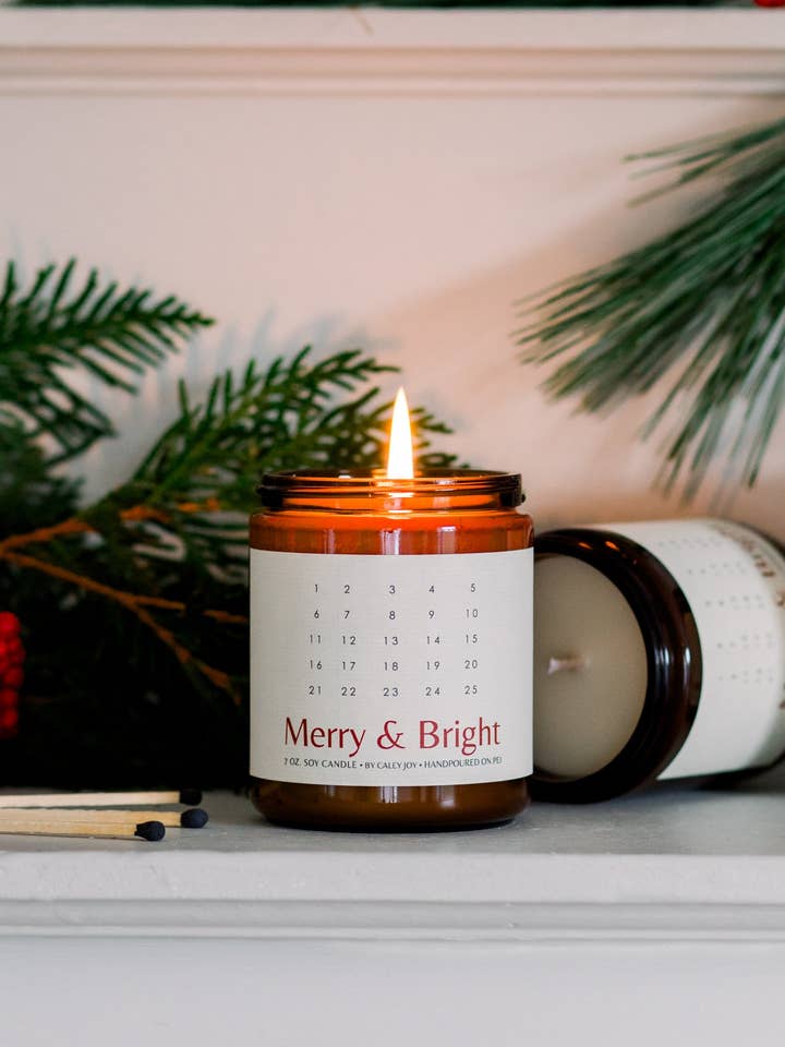 Candela Calendario dell'Avvento - 24 Giorni di Splendore Festivo per la vendita all'ingrosso da parte di By Caley Joy