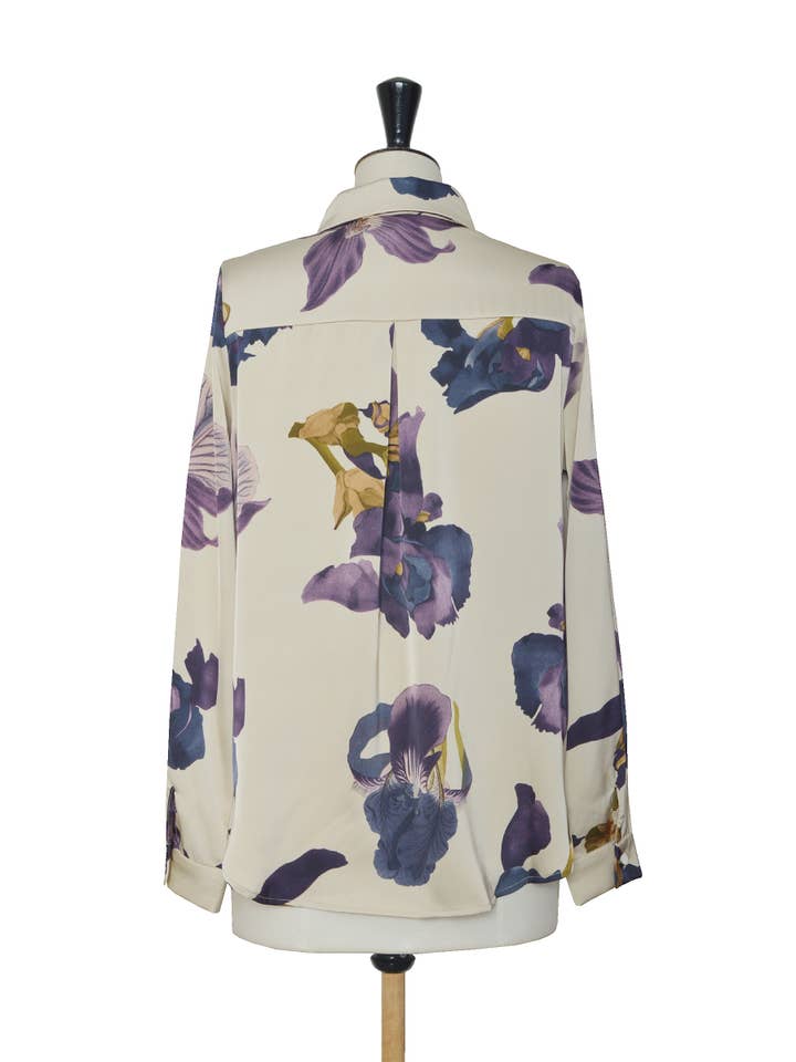 ELLI WHITE - Wholesale Button Down Shirt - Women's - Flowy floral print blouse1