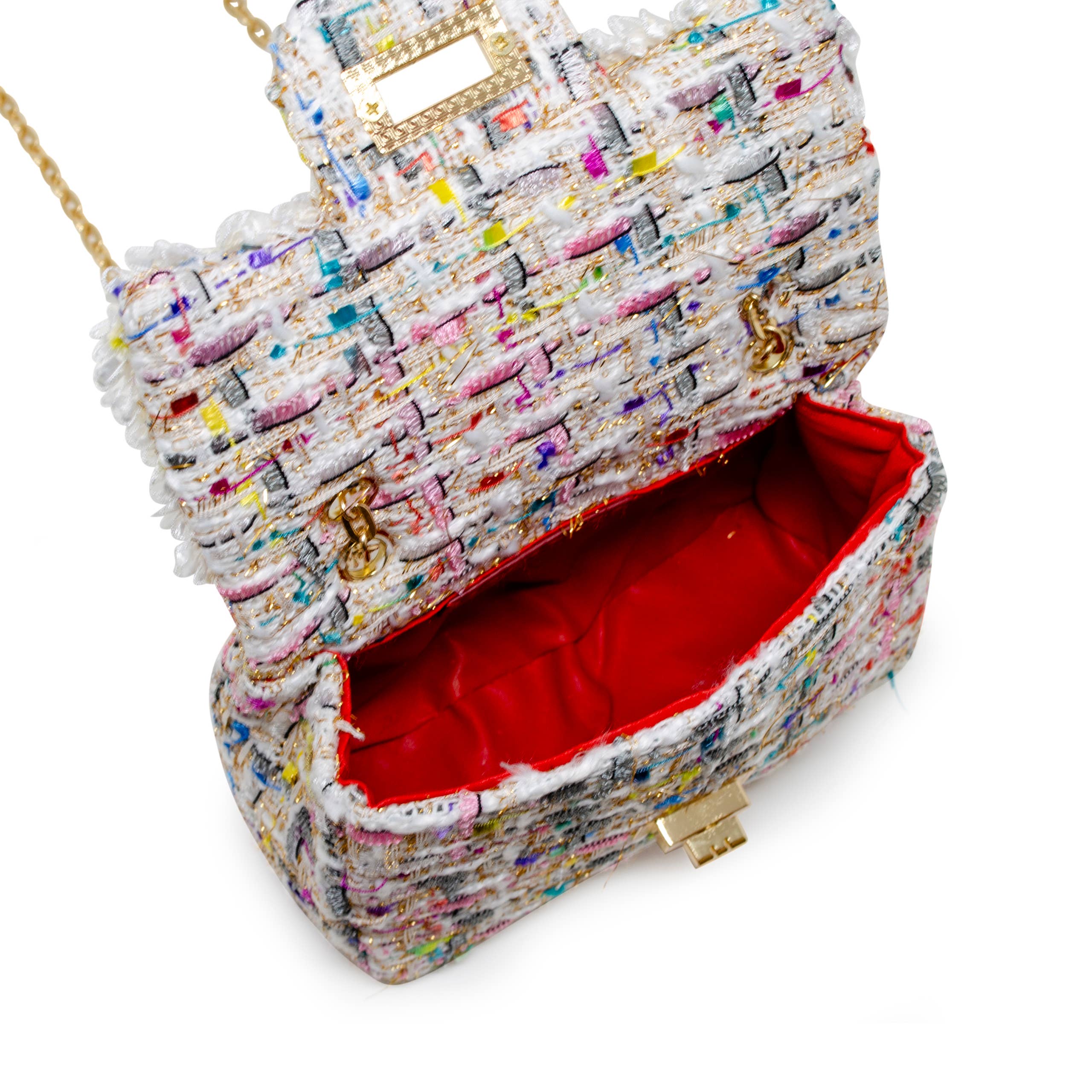 Tiny Treats and ZOMI GEMS - Vendita all'ingrosso Borsa a tracolla - Bambini - Borsa classica in tweed con perle14