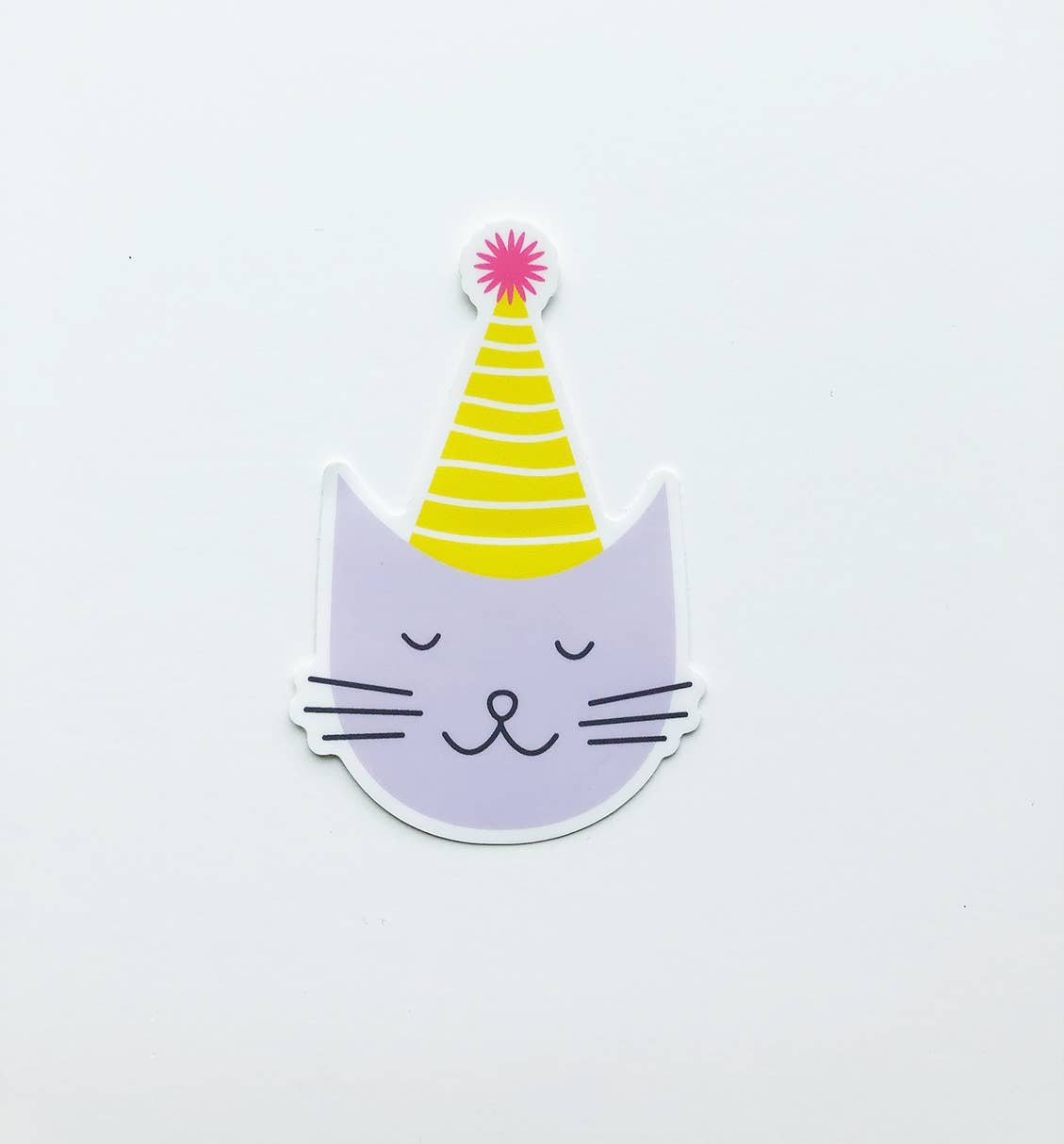 Graphic Anthology Greeting Cards - Wholesale Sticker - Party Cat sticker | birthday kitty vinyl waterproof sticker