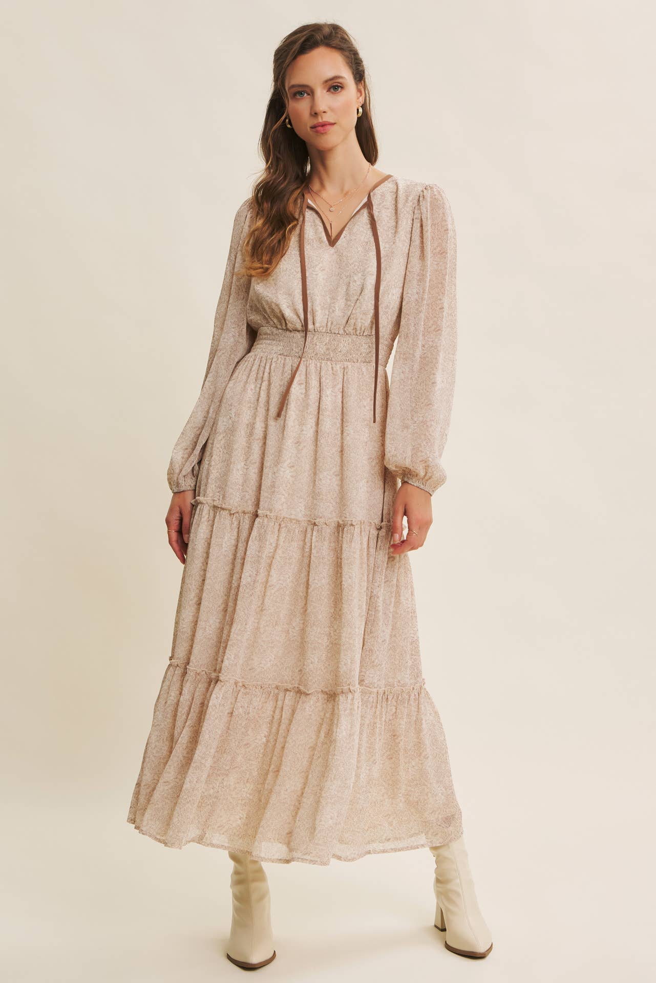 in february - Wholesale Dress - Women's - DELICATE ROMANTIC SHEER FLORAL MAXI DRESS25