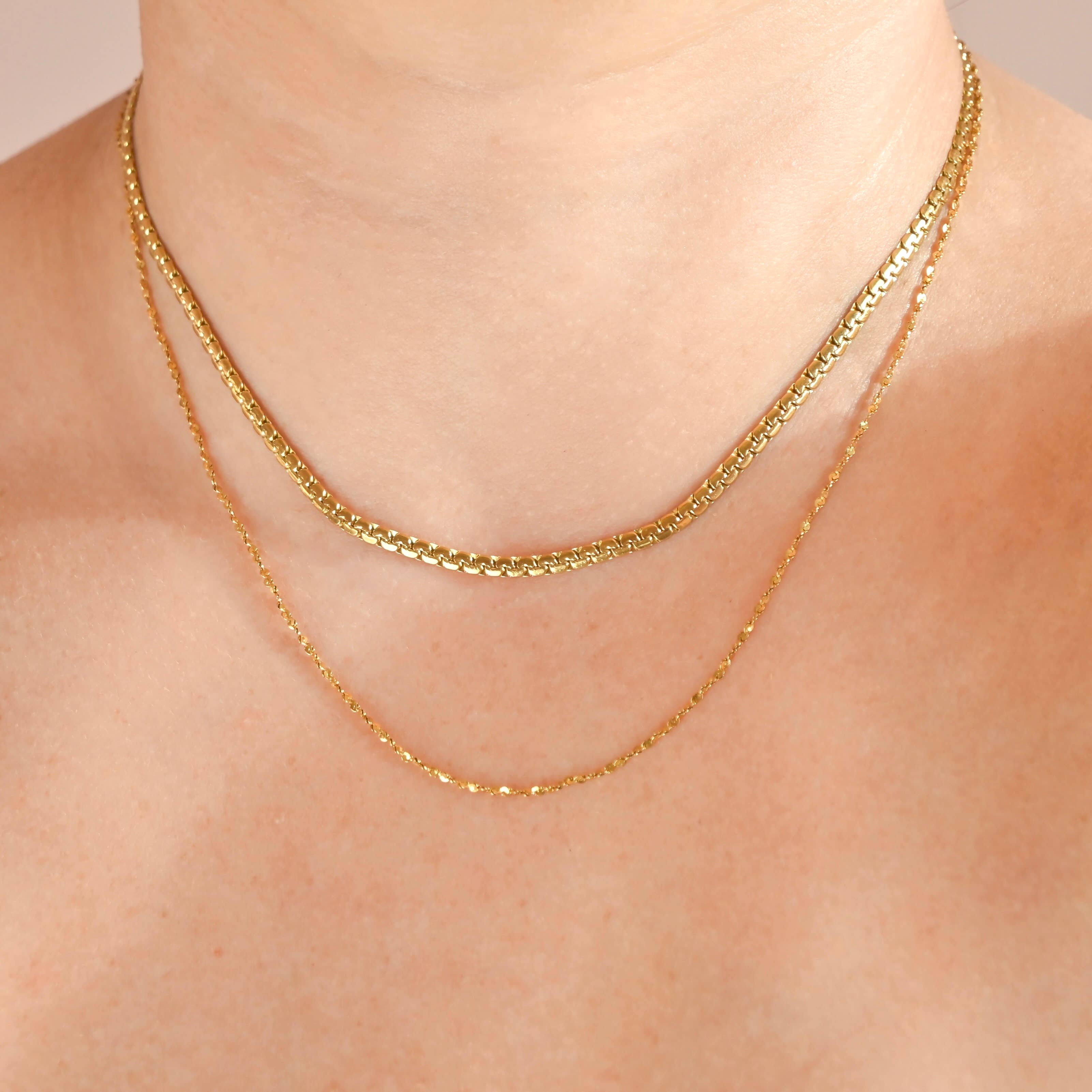 Blueyejewelry - Wholesale Link & Chain Necklace - Specialty Chain Necklaces - Waterproof Gold Chains4