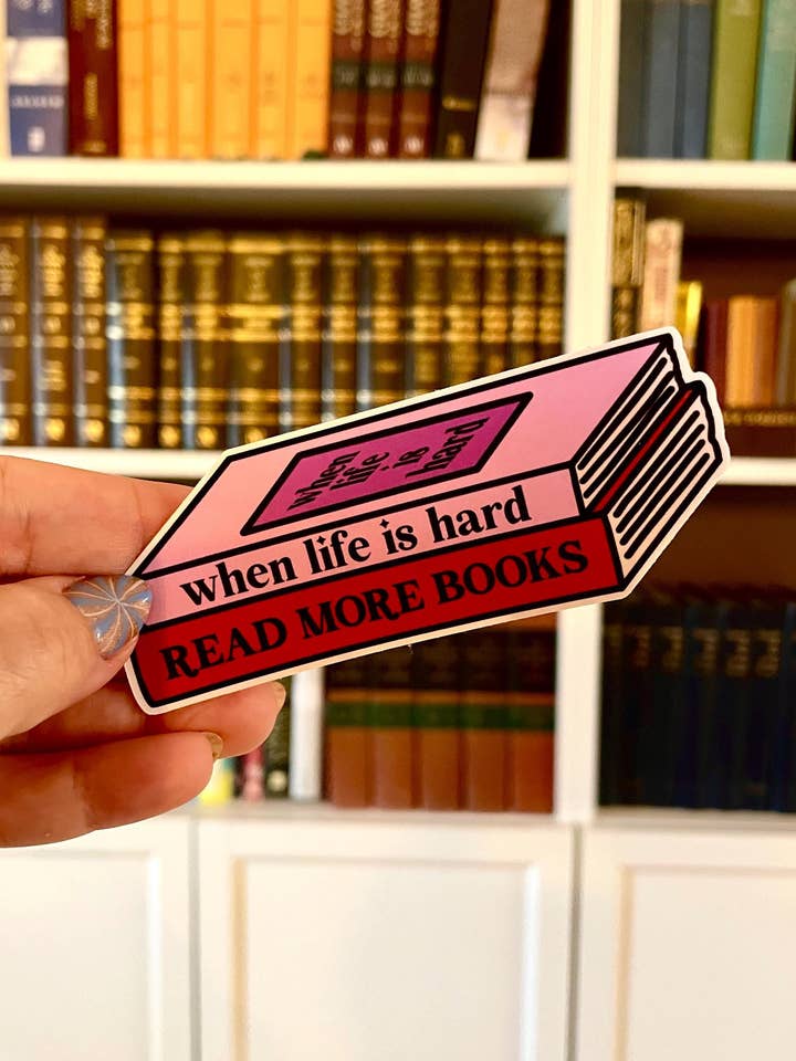 Read Books Sticker for wholesale by Steele Creative Co